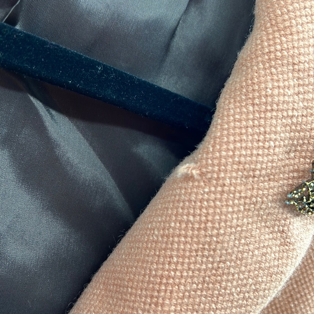 Kay Unger Wool/Silk Blazer - Orange Rust - 4 - image 5